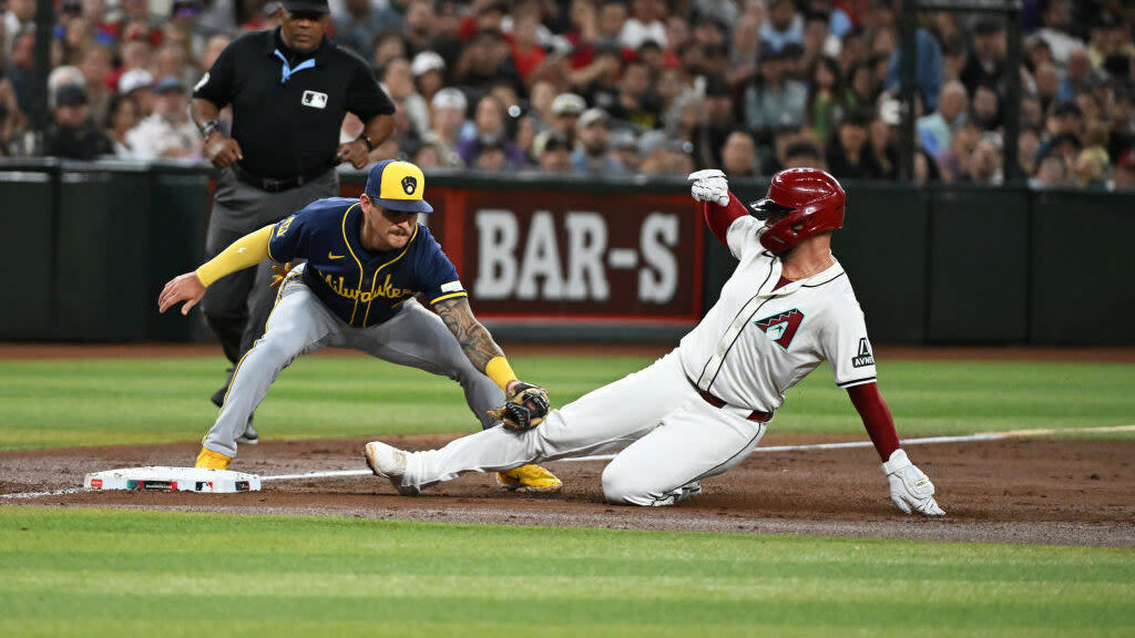 Diamondbacks' offense comes back to earth in loss to Brewers