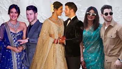 Priyanka Chopra's 12 wedding dresses: From Swarovski crystals to Great Gatsby-themed