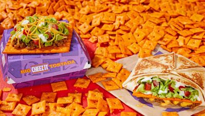 Taco Bell's Newest Crunchwrap Supreme and Tostada Feature Cheez-Its 16 Times the Normal Size