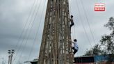 長洲攀爬嘉年華 市民即場挑戰14米高包山架 - RTHK