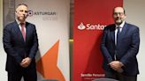 Acuerdo entre el Santander y Asturgar para ayudar a las pymes con 5 millones de euros