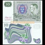 【歐洲】瑞典10克朗紙幣 1966-87年 簽名隨機發 全新UNC  P-52 紙幣 紙鈔 紀念鈔【悠然居】27