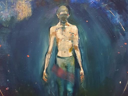 Artist behind Kelly Jones album cover exhibits painting in art show