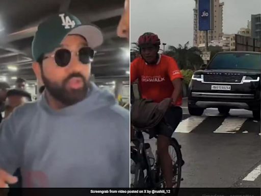 Rohit Sharma Rocks Mumbai Streets In His Swanky Car, Don't Miss Number Plate Connection | Cricket News