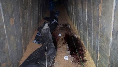 Israeli military releases video of hostage tunnel where six died