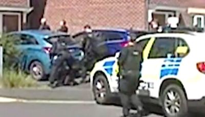Dramatic moment armed police raid home after knife rampage in Southport