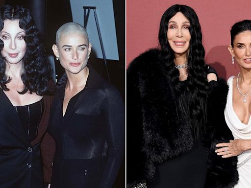 Cher and Demi Moore reunite on red carpet nearly 30 years later