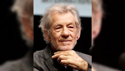 Ian McKellen hospitalised after falling off stage during a performance of Player Kings at a theater in London