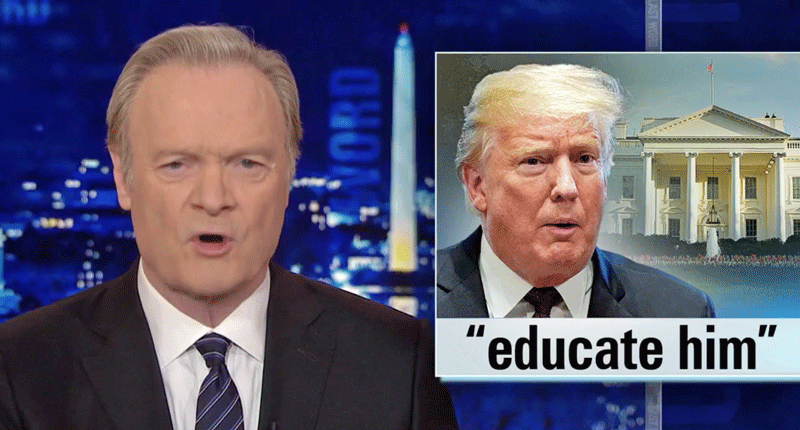'Something I said?' Lawrence O'Donnell laughs after Trump profanely trashes him
