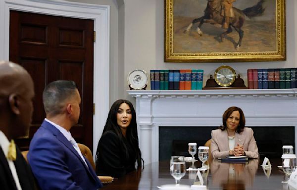 Kim Kardashian meets with VP Harris, pardoned prisoners at White House