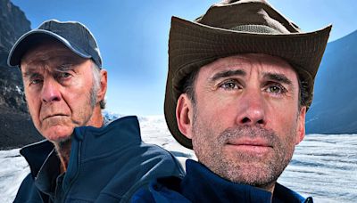 Sir Ranulph Fiennes and Joseph Fiennes in the Canadian wilderness
