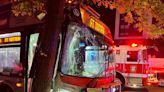 Metrobus, sedan crash in Northeast DC injuring 8