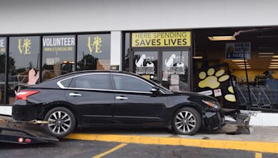 Car crashes into SPCA Thrift Store in Aiken's Mitchell Shopping