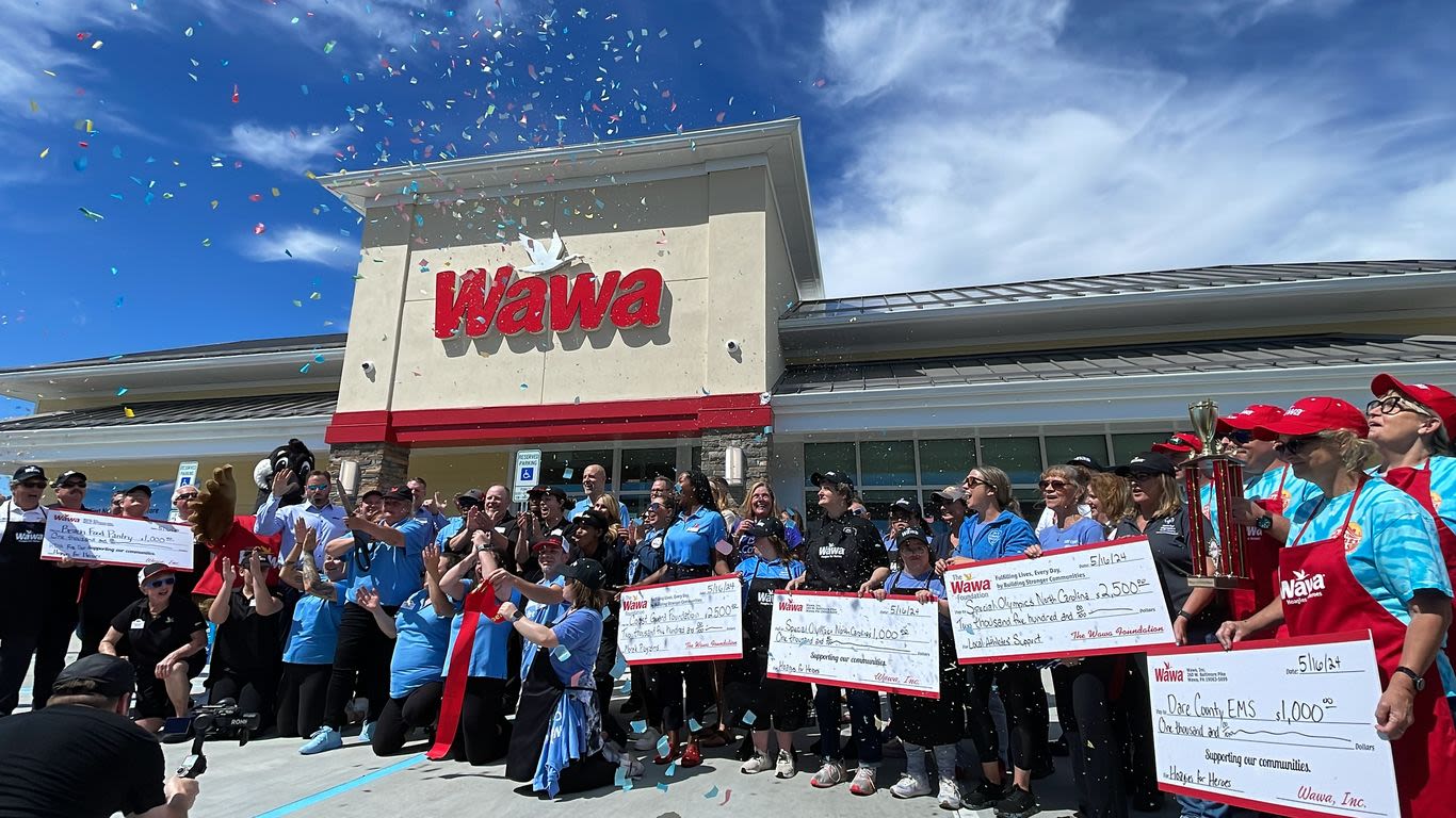 Wawa opened its first store in North Carolina on Thursday on the Outer Banks