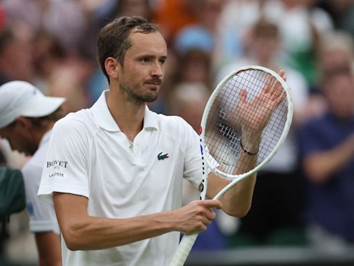 Wimbledon 2024: Fifth seed Daniil Medvedev survives Muller scare to reach third round
