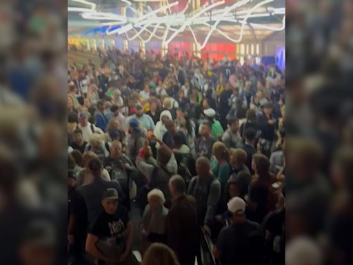 Video shows passengers sheltering in place at Chicago airports due to possible tornadoes