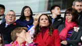 Princess Kate Brightens Up a Rainy Day in an Elegant Red Ensemble