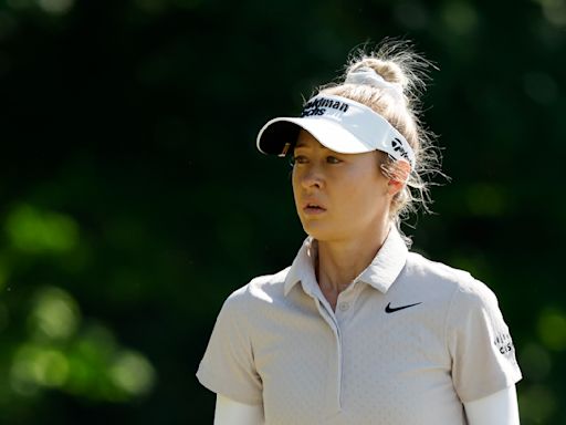 Nelly Korda's hopes of a second major in 2024 virtually disappear after carding a 10 at the Women's U.S. Open
