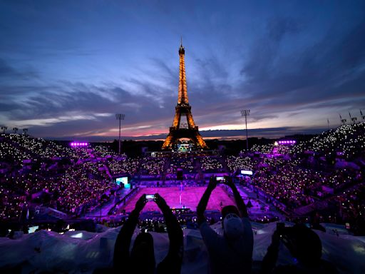 The Eiffel Tower beach volleyball stadium has the greatest view in sports, and there’s no close second