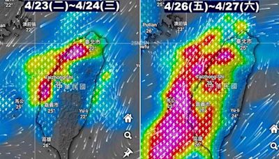 連2波春雨開炸！這天迎「短時強降雨」 1圖看西半部紫爆：水庫準備補水