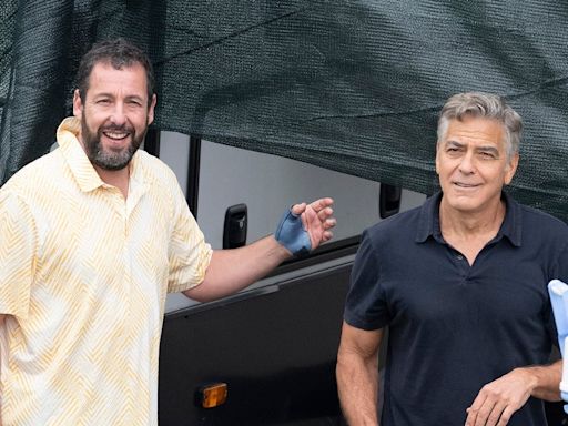 George Clooney Spends Birthday Playing Basketball With Adam Sandler