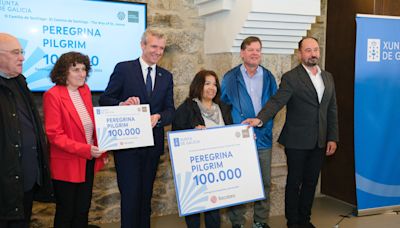 Santiago recibe a su peregrino 100.000 de forma más temprana en la historia