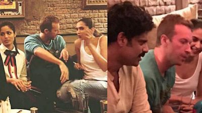 Coldplay's Chris Martin and Deepika Padukone's photos from Shah Rukh Khan's party go viral; Seen it yet?