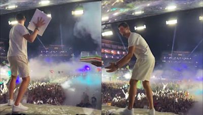 VIDEO: Thibaut Courtois lanzó pasteles al público junto a Steve Aoki