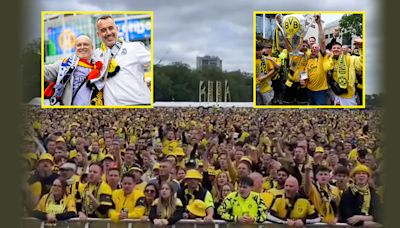 Hyde Park turns yellow as Dortmund and Madrid fans take over London
