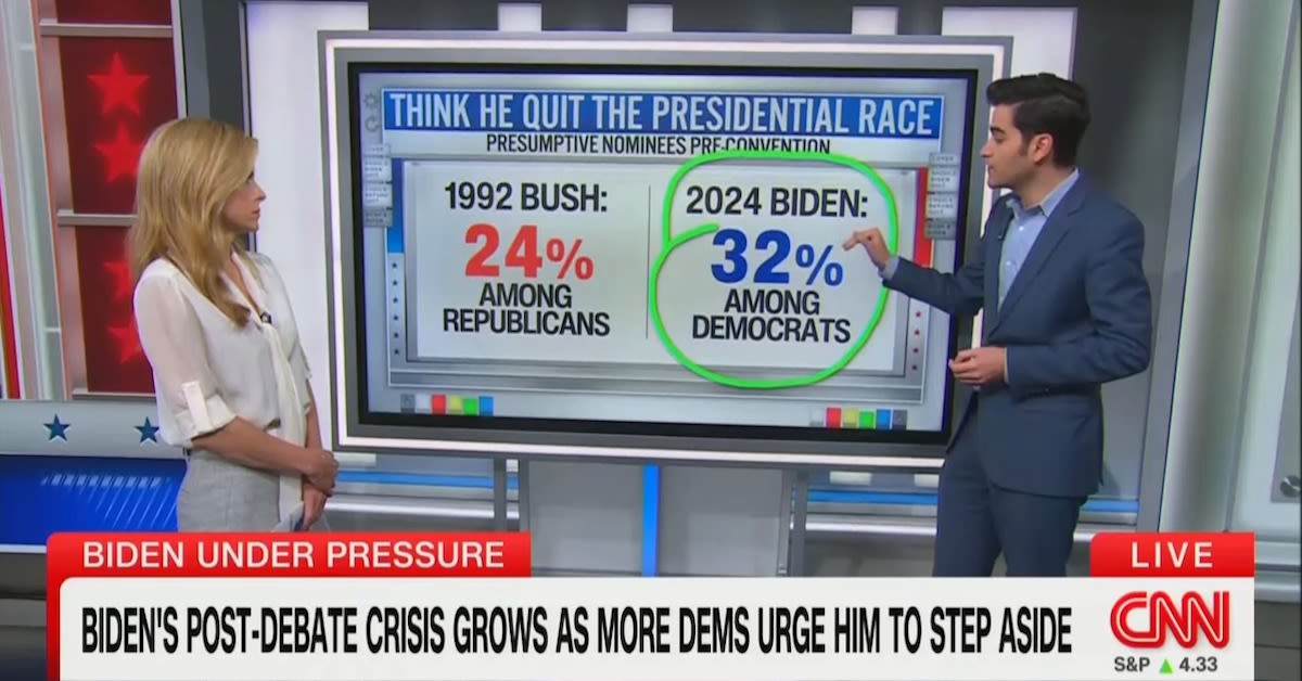 ‘Stayed In And Lost’: CNN Data Guru Warns Biden’s Support Right Now Echoes George HW Bush