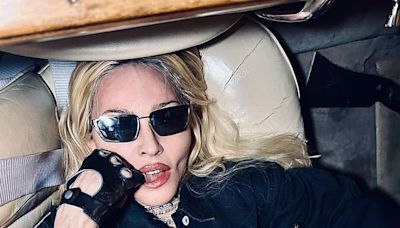 Madonna looks like the ultimate biker chick
