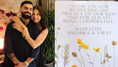 Virat Kohli and Anushka Sharma send out gifts to paparazzi for respecting their children's privacy