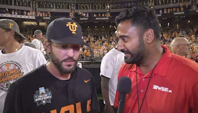 Here's what Tennessee baseball coach Tony Vitello said after winning the CWS National Championship