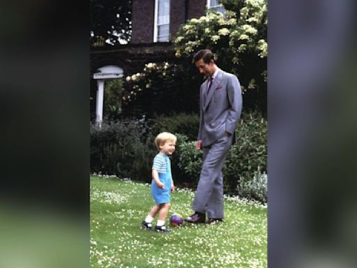 El príncipe William comparte una foto de su infancia con el rey Carlos III por el Día del Padre