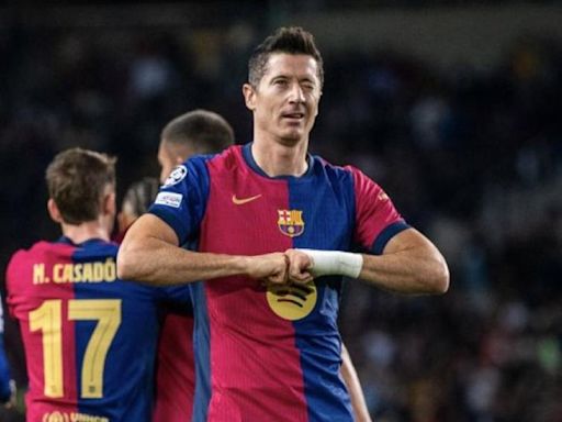 Barcelona golea y Lewandowski está a cuatro goles del centenario