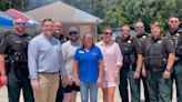 APPRECIATION COOKOUT: Local businesses put food on the grill for our first responders