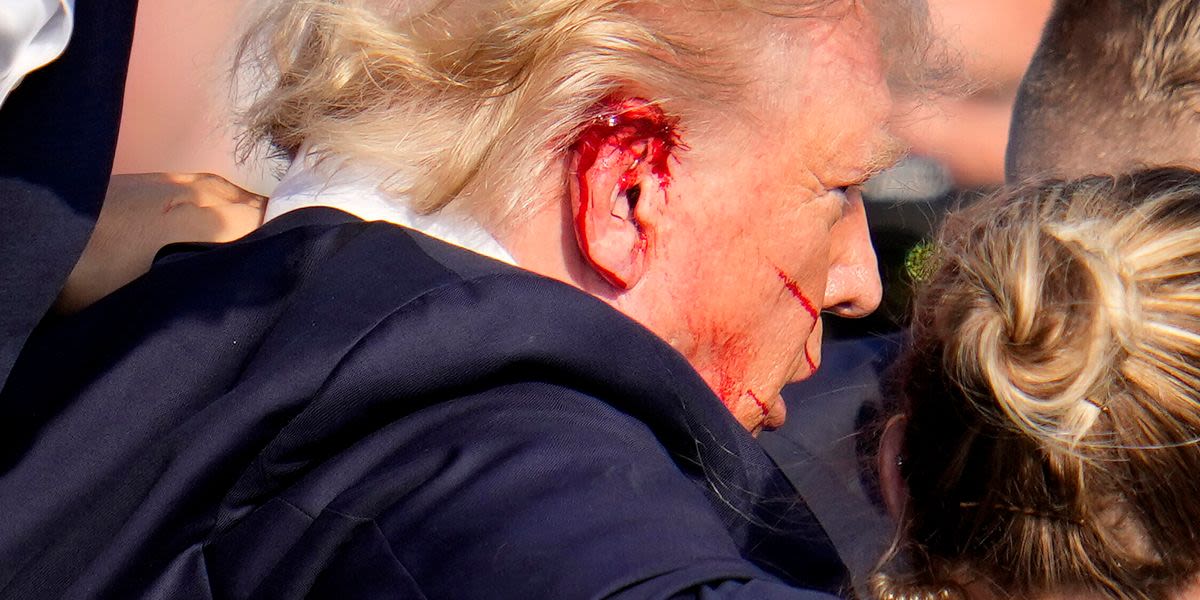 Shocking Photo Captures The Moment A Bullet Whizzed By Donald Trump At Rally