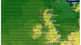 Weather map shows when Britain will reach temperatures of over 20C