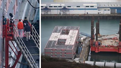 Mutiny on the Bibby: Migrants go on hunger strike and protests erupt on ‘hell barge’ Bibby Stockholm