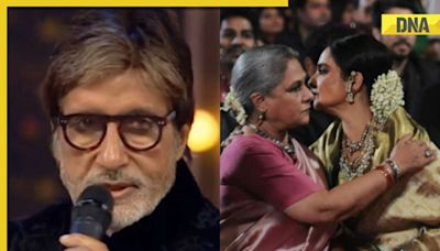 Watch: Rekha runs to hug Jaya Bachchan after Amitabh Bachchan wins Best Actor award in viral throwback video
