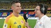 La emoción de un periodista al entrevistar a James Rodríguez lo volvió tendencia en redes sociales: “¡Te amo, James David!”