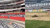 El estadio Azteca ya luce sin pasto y sin algunas butacas tras el inicio de la remodelación