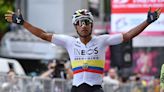 Ecuatoriano Narváez supera a Pogacar y gana la primera etapa del Giro de Italia