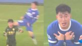 真實版「少林足球」？中國足球員飛膝撞擊對手頭部 竟然連黃牌都沒有