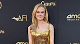 Nicole Kidman Glitters in Gold Bespoke Balenciaga Gown at AFI Gala: All the Details