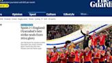 Jornais da Inglaterra lamentam vice na Eurocopa: 'Esta final pertenceu à Espanha'