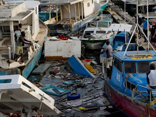 Hurricane Beryl roars by Jamaica