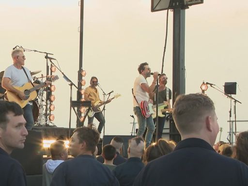 Country band 'Old Dominion' films music video on USS Gerald R. Ford