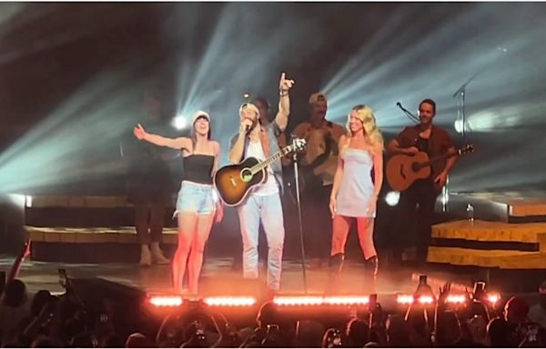 Caitlin Clark and Lexie Hull show off singing chops during WNBA Olympic break at Jordan Davis concert