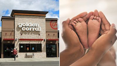 Woman unexpectedly gives birth at Golden Corral in Arkansas, names baby after restaurant